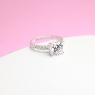 Anillo Promesa Princess Plata 925