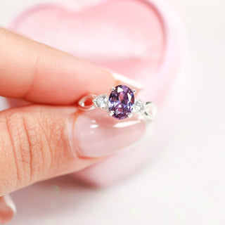 Anillo Promesa Violet Plata 925