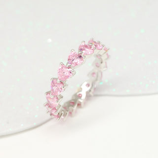 Anillo Promesa Pink Queen Plata 925