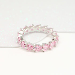 Anillo Promesa Pink Queen Plata 925