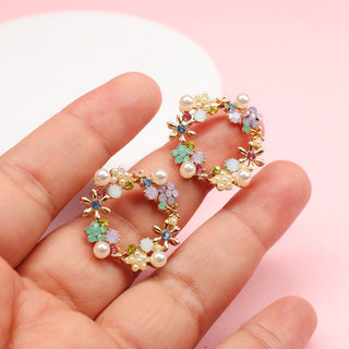 Aretes Corona de Flores