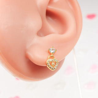 Arete Candado de Corazón