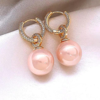 Arete Rose Pearl 2 en 1