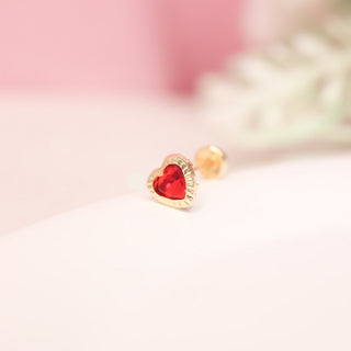 Piercing Oro 10k Red Queen