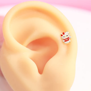 Piercing Oro 10k Hello Kitty