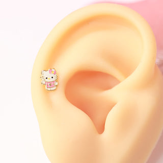 Piercing Oro 10k Hello Kitty