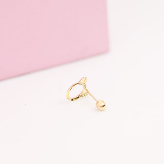 Piercing Oro 10k Miau Gold