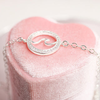 Pulsera Ajustable Mar Plata 925