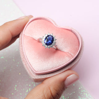 Anillo Promesa Blue Plata 925