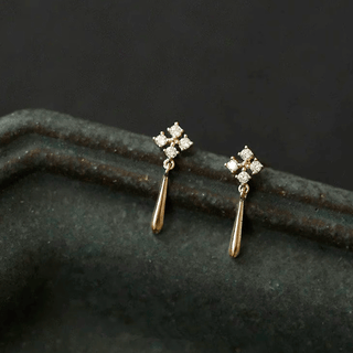 Aretes Zirconia Dainty Gold