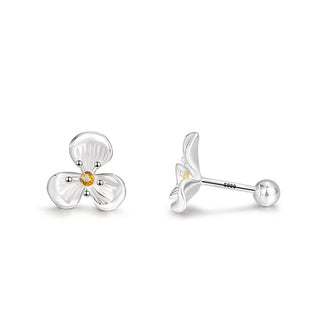 Aretes Florecita Plata 925