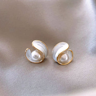 Aretes Perla White