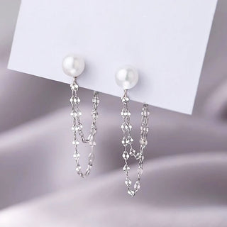 Aretes Hera Silver Colgantes