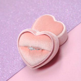 Cajita de Regalo para Anillo Y Aretes Chicos Pink Heart