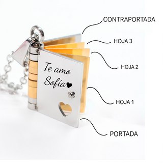 Collar Libro Personalizado