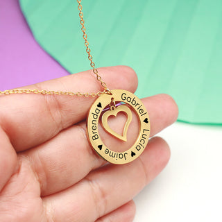 Collar Personalizado Love Circle