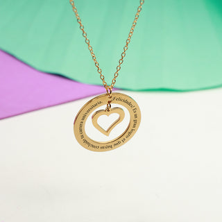 Collar Personalizado Love Circle