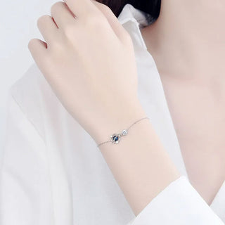 Pulsera Saturno Blue Plata 925