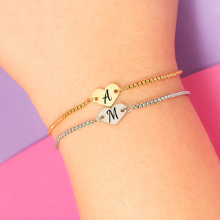 Pulsera Corazón Minimal Ajustable Personalizada