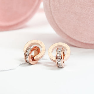 Aretes Romanos Rose Gold